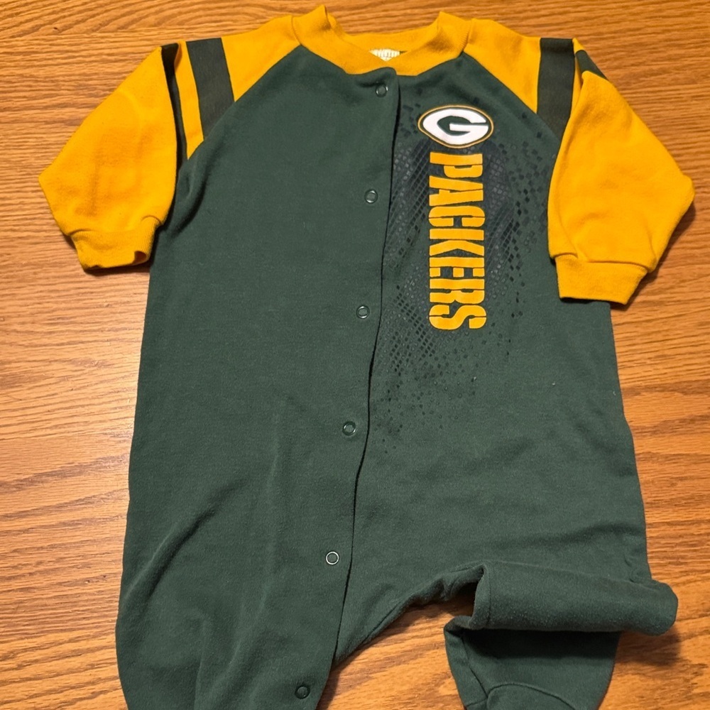 NFL One Piece Footie Green Bay Packers size 3-6 months